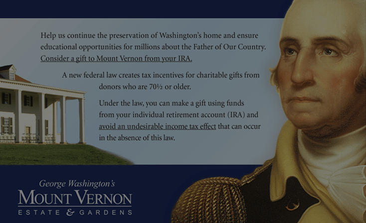 George Washington's Mount Vernon Print Services Example